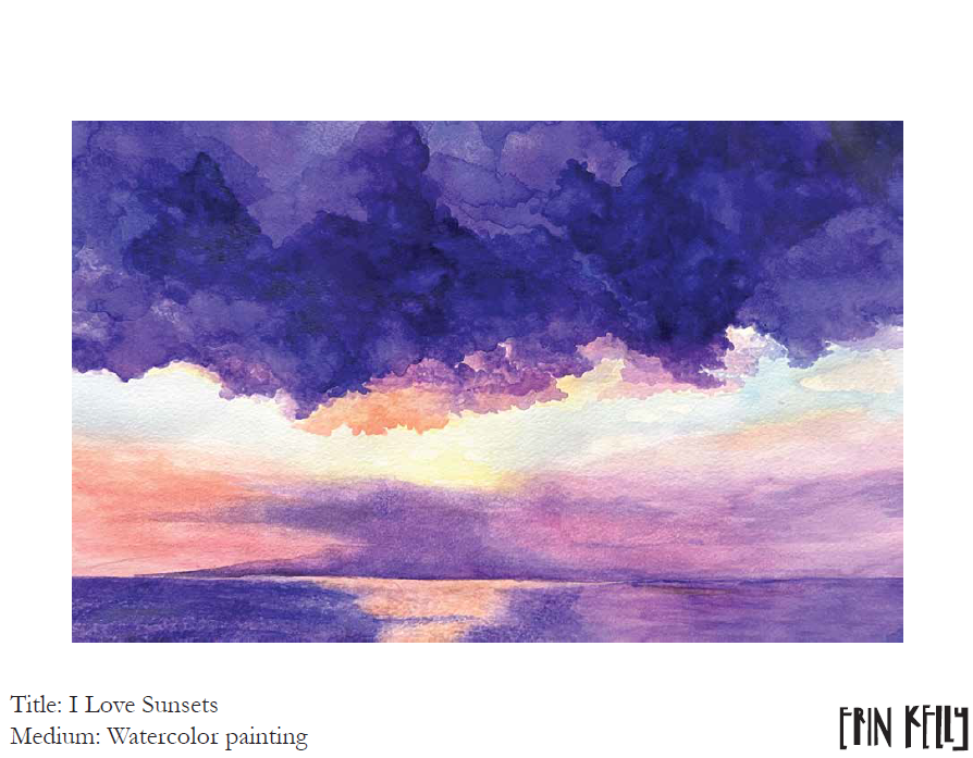 I Love Sunsets Painting